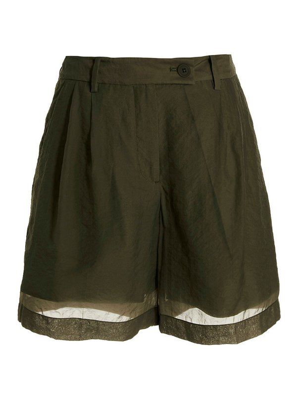 HELMUT LANG: トラウザーショーツ - ショートパンツ - 緑