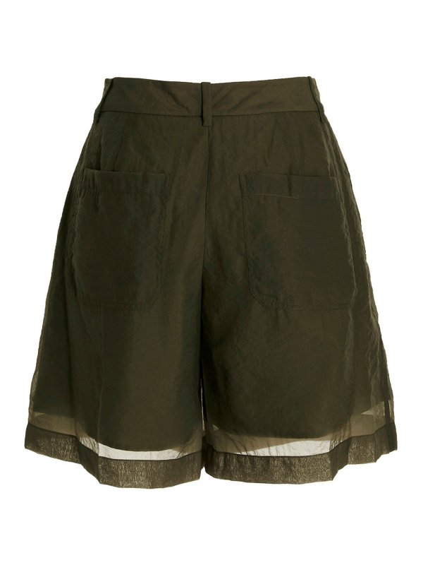 HELMUT LANG: トラウザーショーツ online - ショートパンツ - 緑