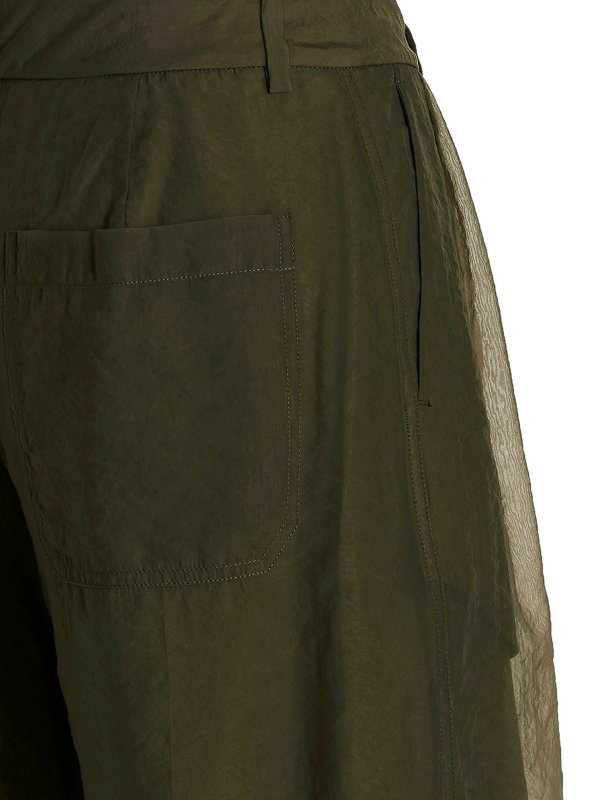 ショートパンツ - 緑 shop online: HELMUT LANG