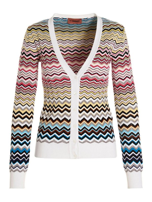 MISSONI: cardigans - Zigzag cardigan
