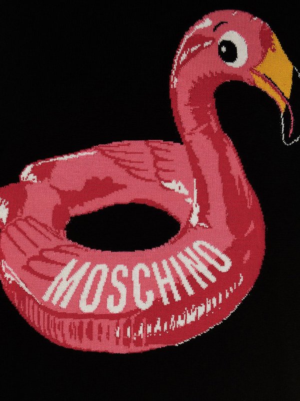 クルーネック - 黒 shop online: MOSCHINO