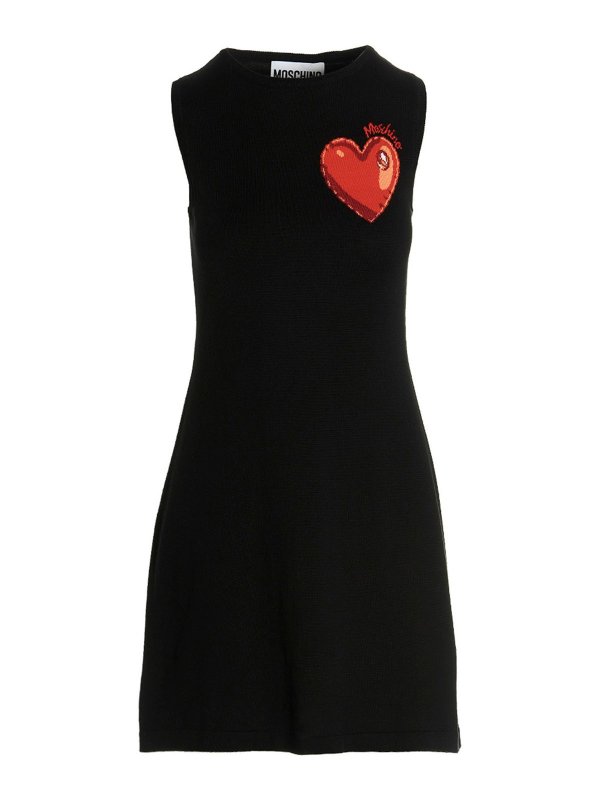 MOSCHINO: ショートドレス - ショートドレス - 黒