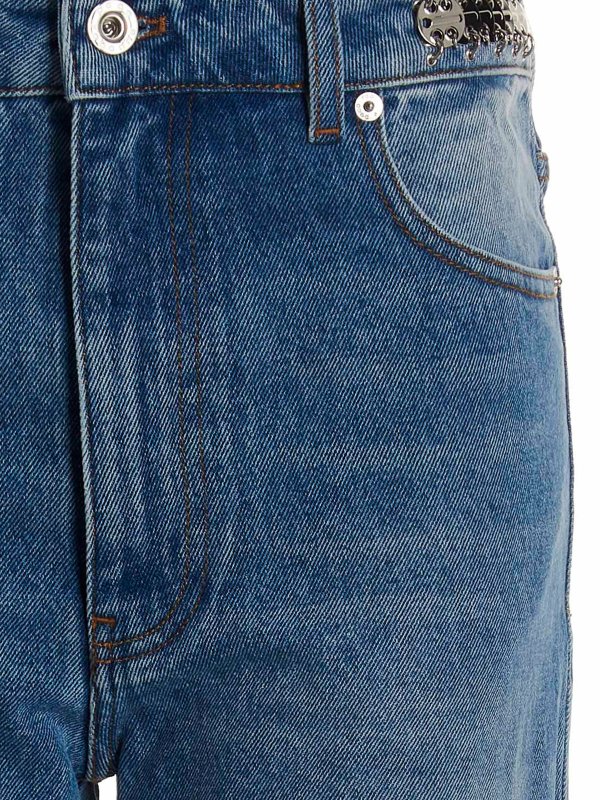 iKRIX PACO RABANNE: flared jeans - Metal disk jeans