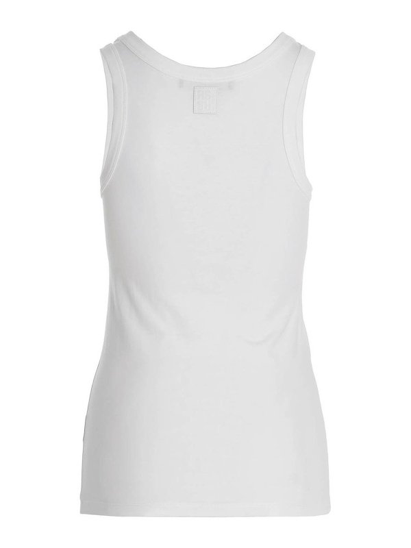 RAF SIMONS: Tops & Tank tops online - Logo print tank top