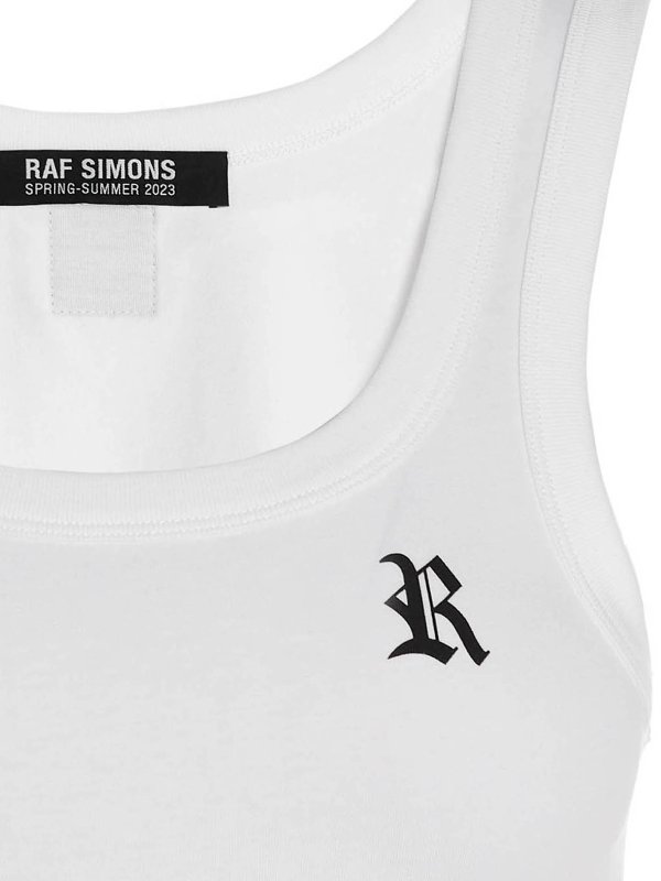 iKRIX RAF SIMONS: Tops & Tank tops - Logo print tank top