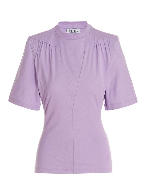 The Attico: T-shirts - T-Shirt - Violet