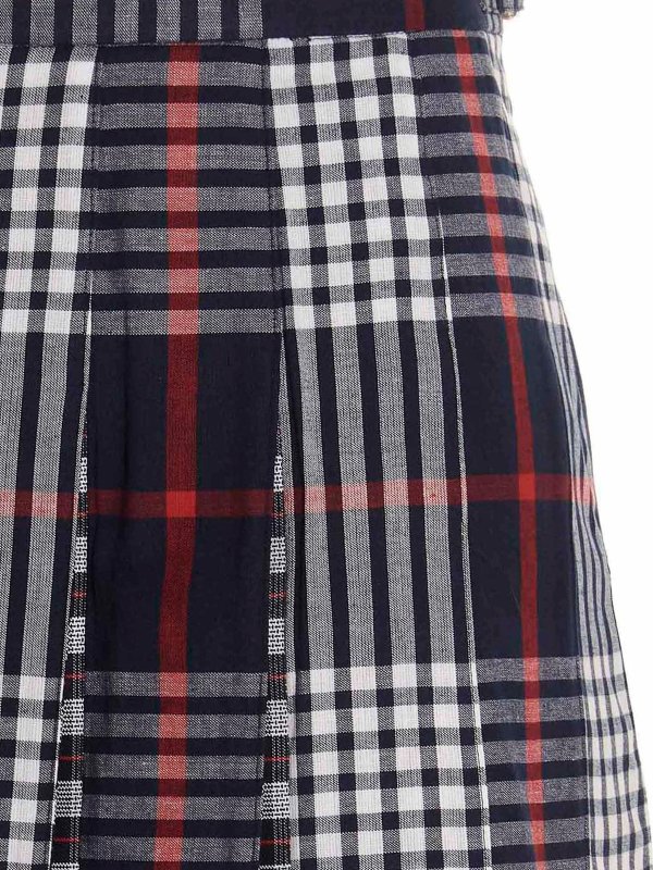 iKRIX THOM BROWNE: mini skirts - Check skirt