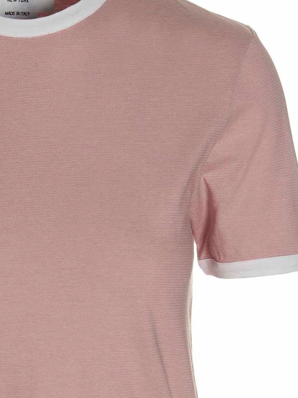 iKRIX THOM BROWNE: t-shirts - Contrast edging T-shirt
