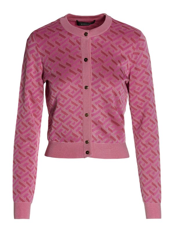 VERSACE: cardigans - Cardigan la greca