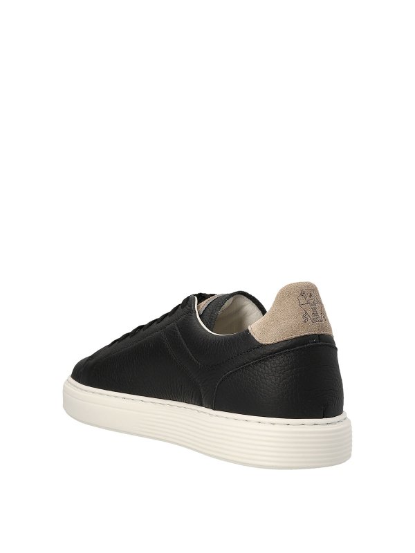 BRUNELLO CUCINELLI: trainers online - Logo leather sneakers