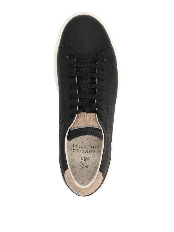 iKRIX BRUNELLO CUCINELLI: trainers - Logo leather sneakers