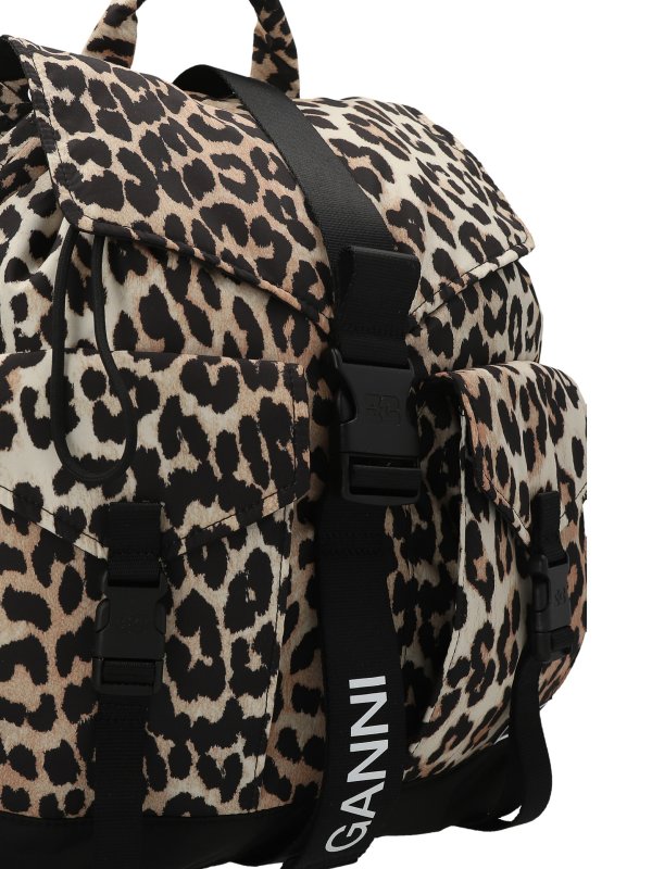 iKRIX GANNI: backpacks - Leopard tech backpack