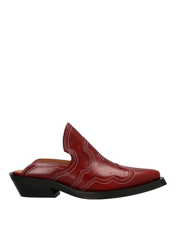 GANNI: mules shoes - Western mules