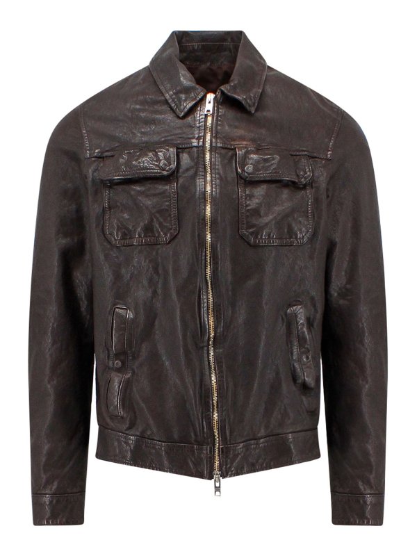 DFOUR: leather jacket - Leather jacket