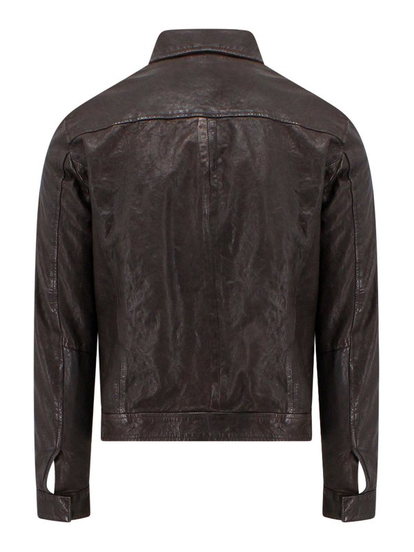 DFOUR: leather jacket online - Leather jacket