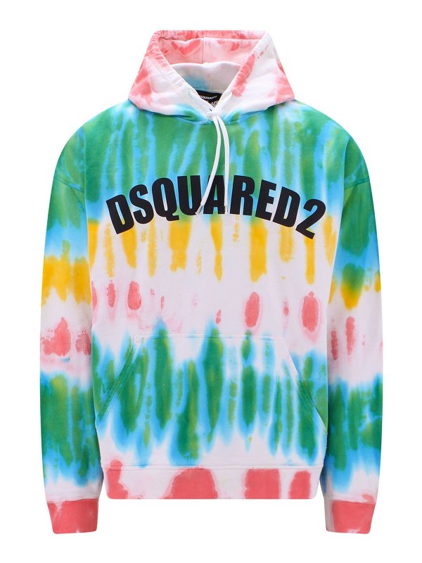 DSQUARED2: Sweatshirts & Sweaters - Multicolor cotton sweatshirt