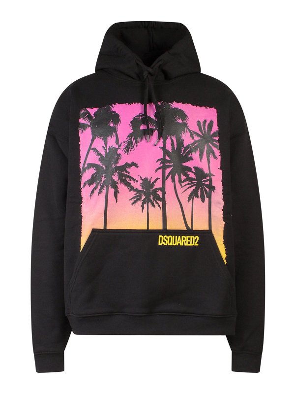 DSQUARED2: Sudaderas y suéteres - Sudadera - Negro