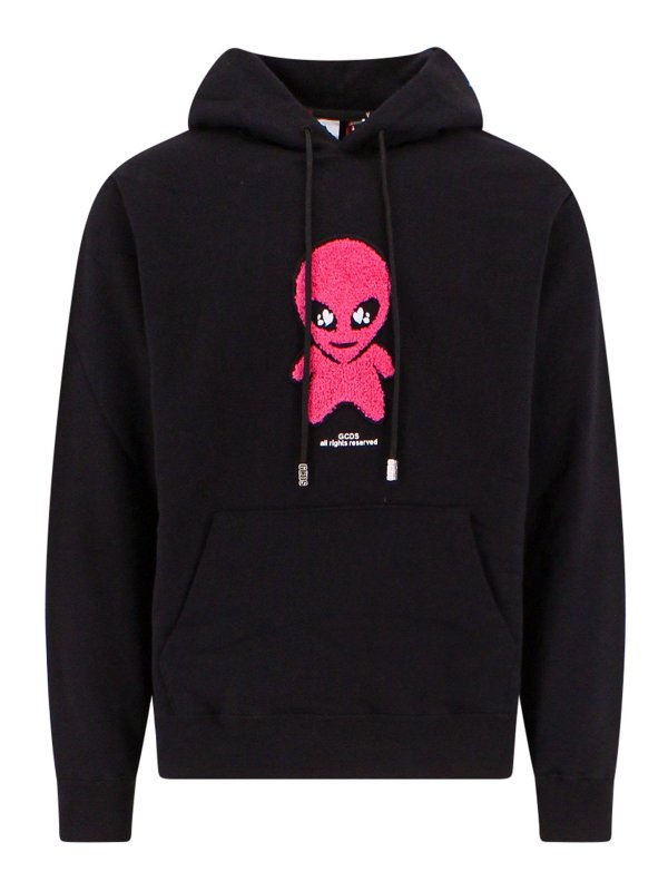 GCDS: スウェット＆セーター - スウェットシャツ/セーター - 黒