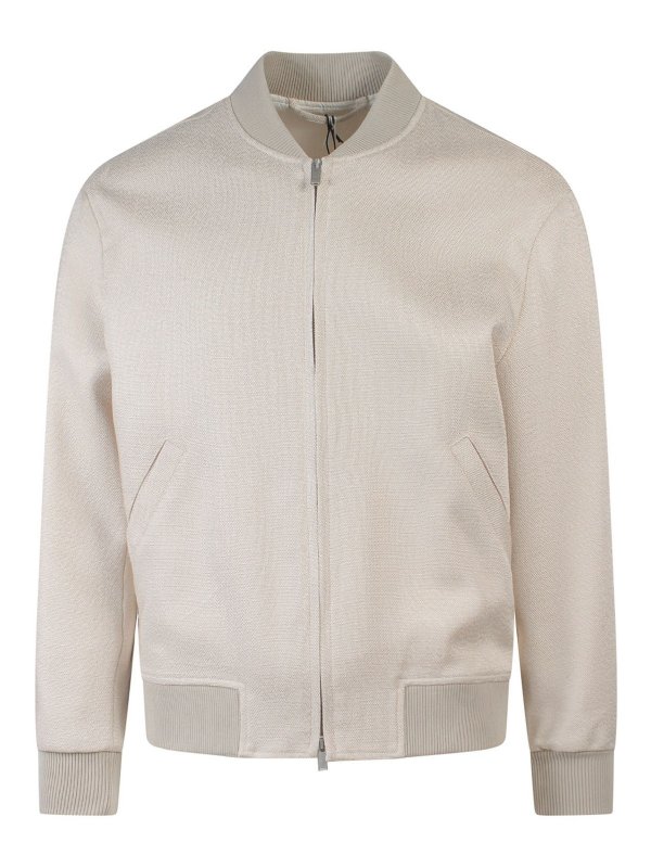 LARDINI: Bomberjacken - Bomberjacke - Beige