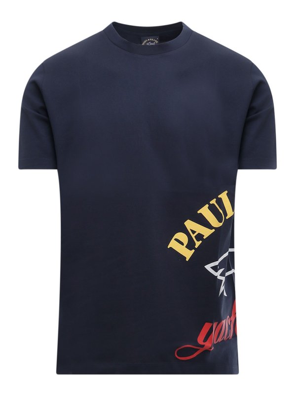 T-shirts Paul & Shark - Organic cotton T-shirt with logo print - 22411021013