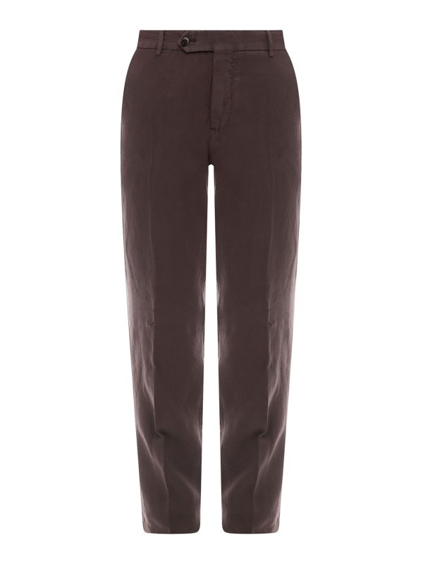 Xpose Trousers and Pants  Buy Xpose Women Brown Regular Fit Solid Linen  Trousers Online  Nykaa Fashion