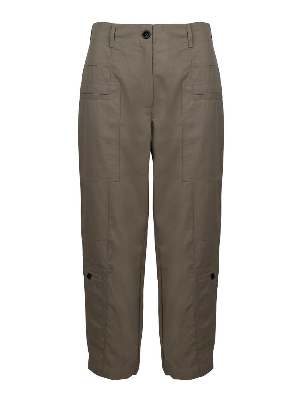 Proenza Schouler: カジュアルトラウザー - カジュアルパンツ - ベージュ