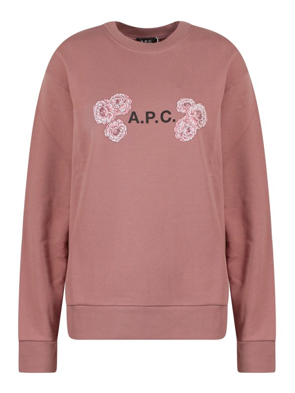 A.P.C.: スウェット＆セーター - スウェットシャツ/セーター - ピンク