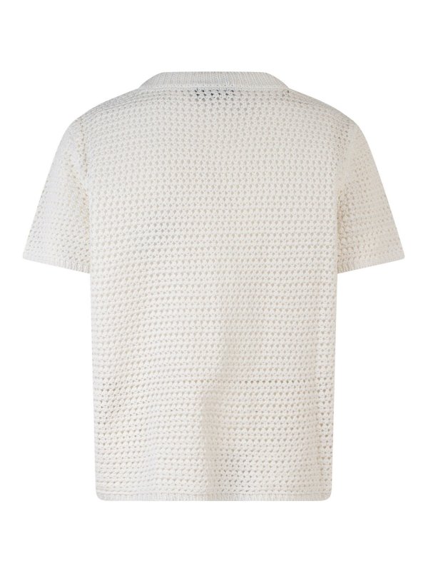 A.P.C.: cardigan online - Cardigan in cotone traforato