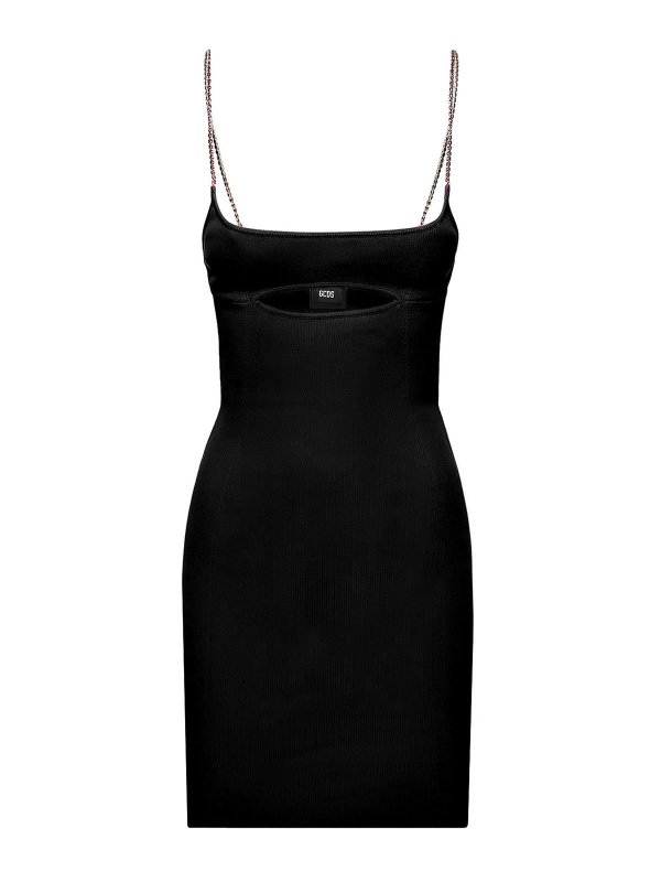 GCDS: short dresses - Jersery dress with back logo