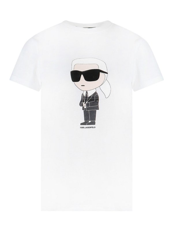 KARL LAGERFELD: T-shirts - T-Shirt - Blanc