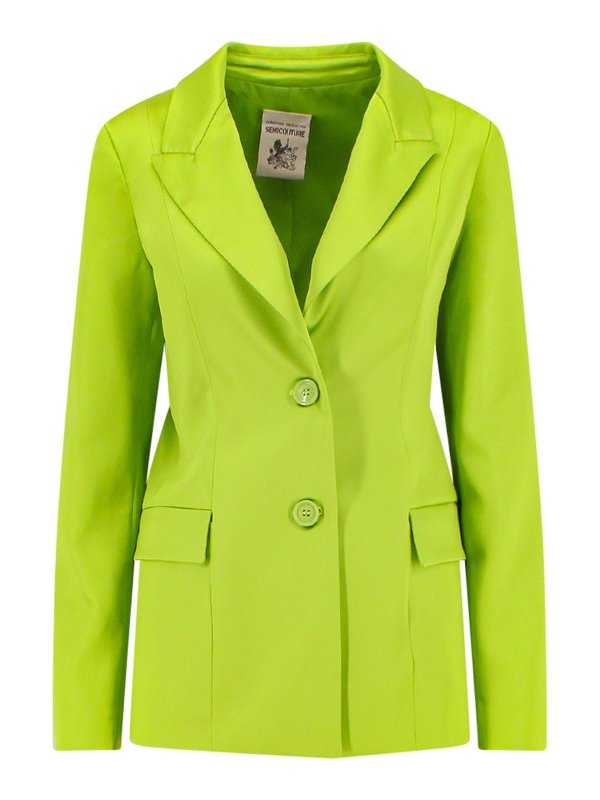 Semicouture: Vestes de costume - Blazer - Vert