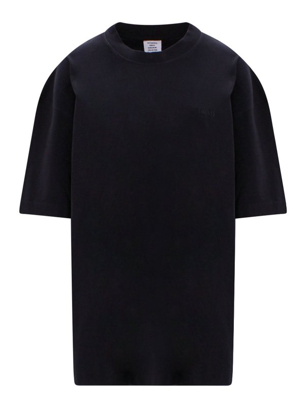 Vetements Oversize all-black T-shirt - Black | UE63TR140BBLACK