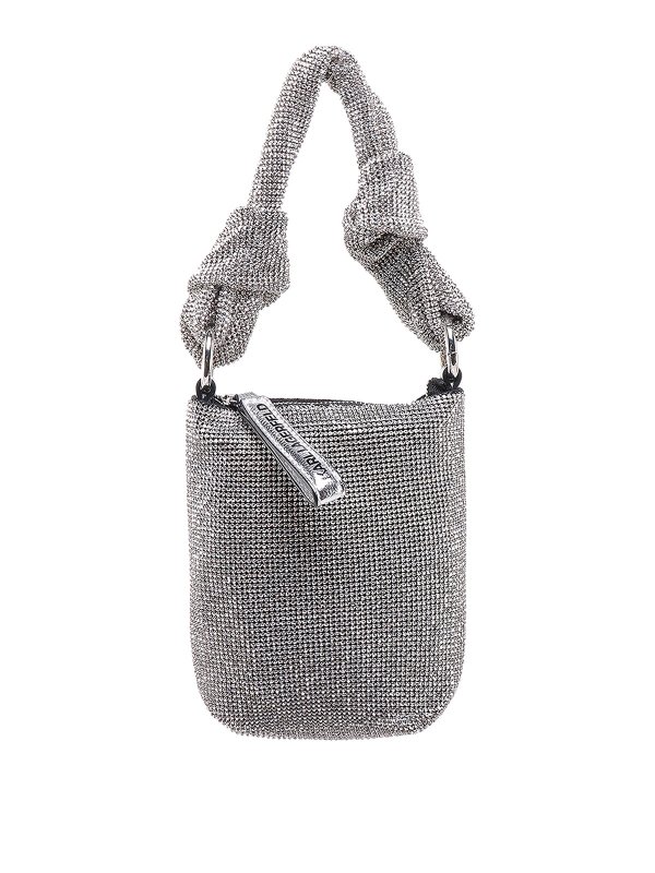 KARL LAGERFELD: totes bags - Handbag with all-over rhinestones