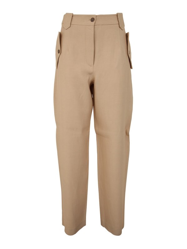 ALBERTA FERRETTI: カジュアルトラウザー - カジュアルパンツ - ブラウン