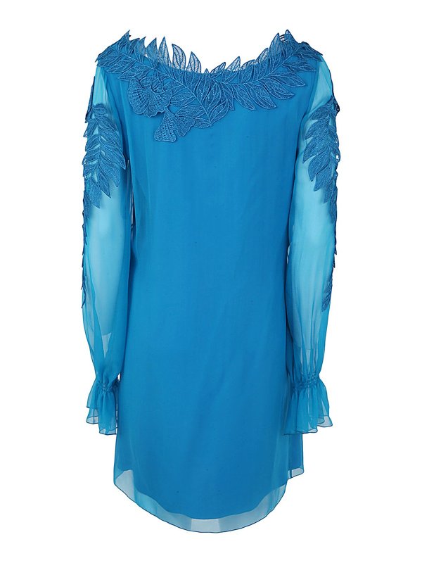 ALBERTA FERRETTI: ニーレングスドレス online - 膝丈ドレス - ブルー