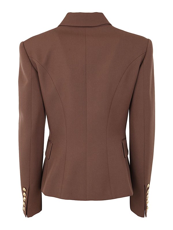 Balmain: blazers online - Gold buttoned blazer