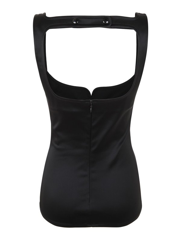 Courreges: Tops y camisetas sin mangas online - Top - Negro