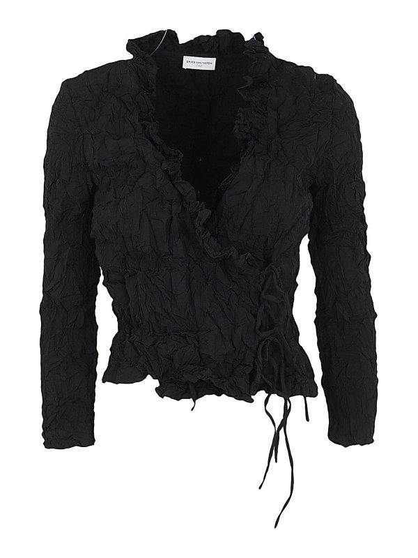 DRIES VAN NOTEN: Tops & Tank tops - Vancy crush jacket