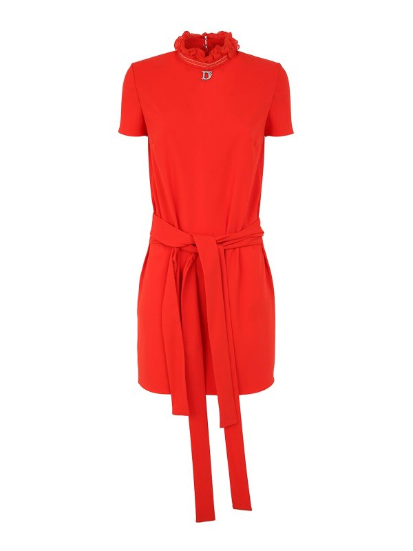 DSQUARED2: ニーレングスドレス - 膝丈ドレス - イエロー