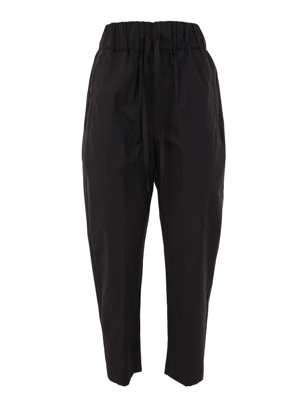 Erika Cavallini: カジュアルトラウザー - カジュアルパンツ - 黒