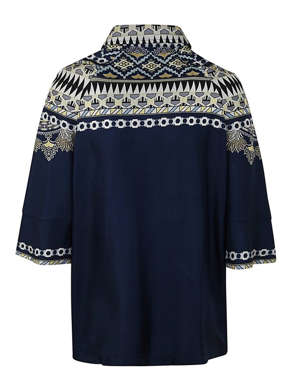 ETRO: shirts online - Silk twill T-shirt