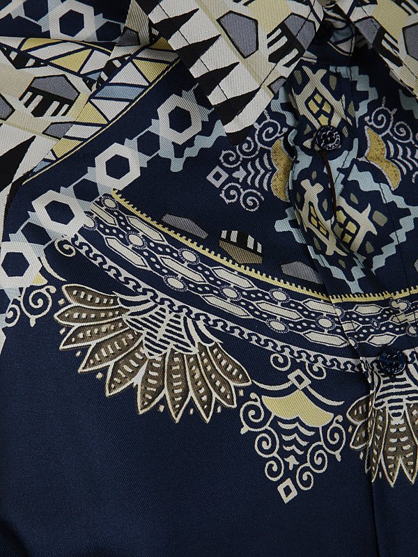 iKRIX ETRO: shirts - Silk twill T-shirt