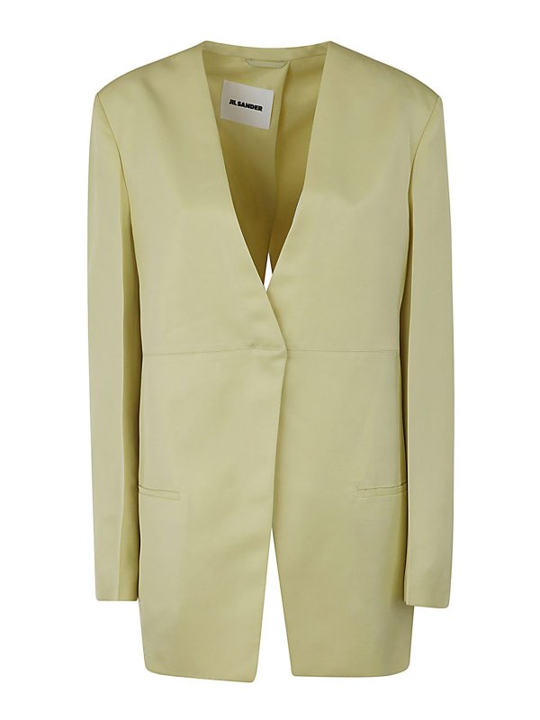 JIL SANDER: Manteaux courts - Manteau Court - Jaune