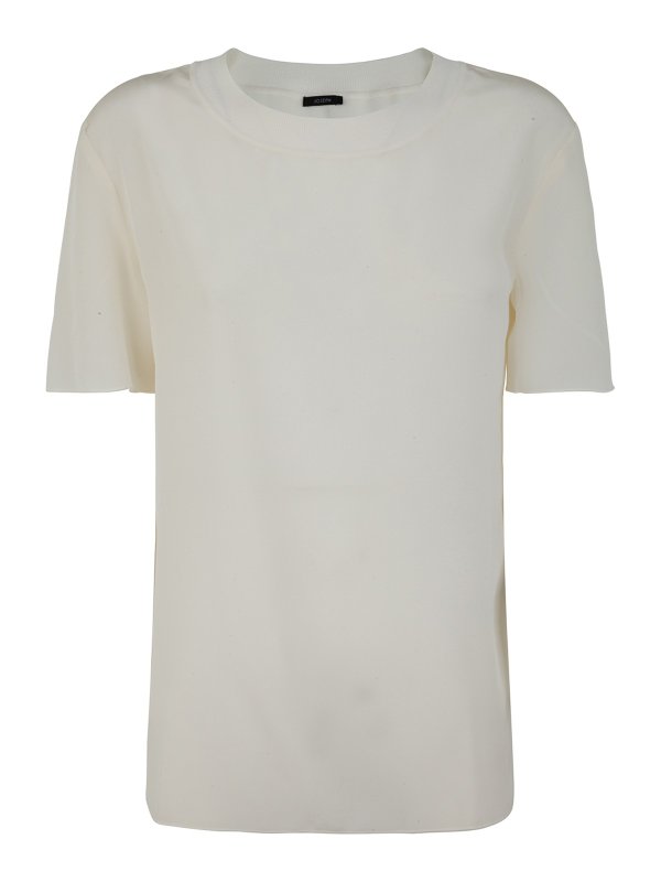Joseph: t-shirts - Silk T-shirt