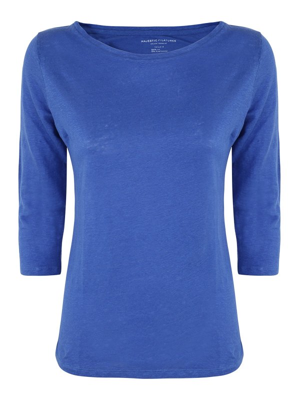 Majestic Filatures: t-shirts - Boat neck T-shirt