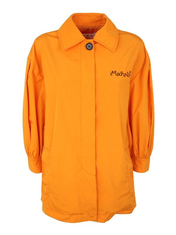 Marni: short coats - Shirt styled jacket
