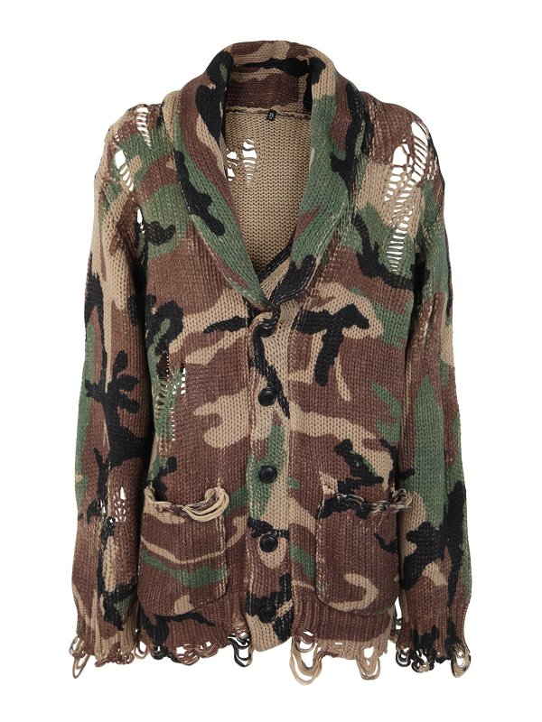 R13: Cardigans - Cardigan - Grün