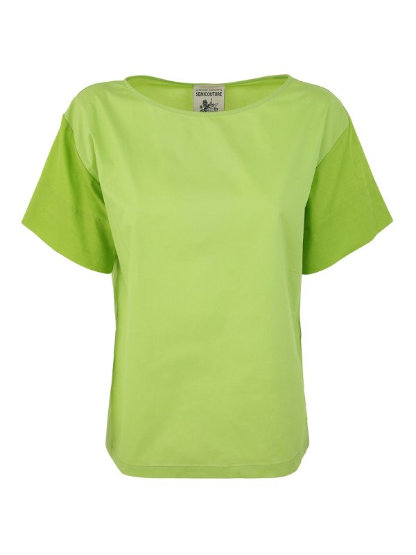 Semicouture: t-shirts - Cotton T-shirt
