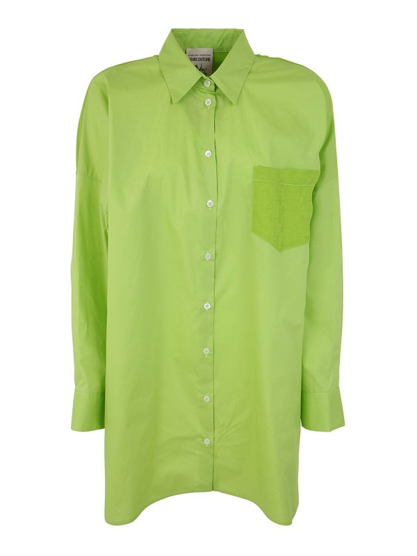 Semicouture: shirts - Cotton oversized shirt with pocket