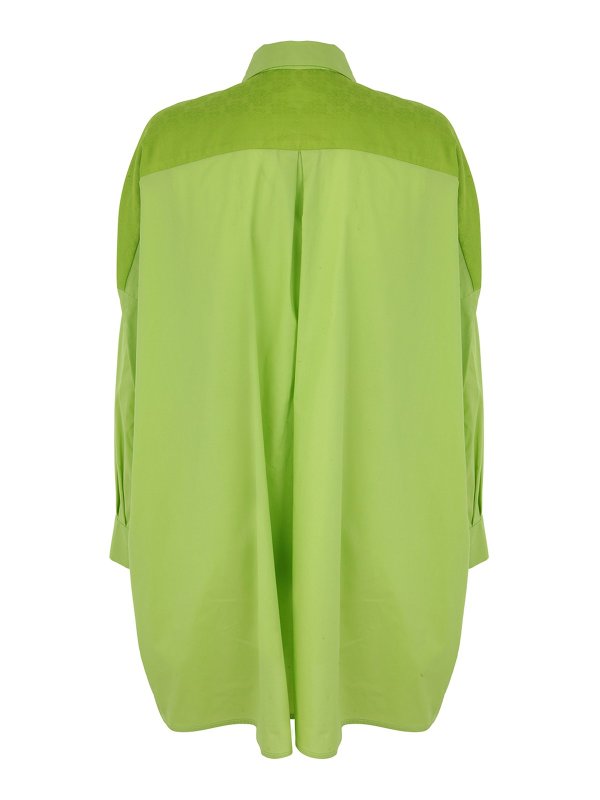 Semicouture: shirts online - Cotton oversized shirt with pocket